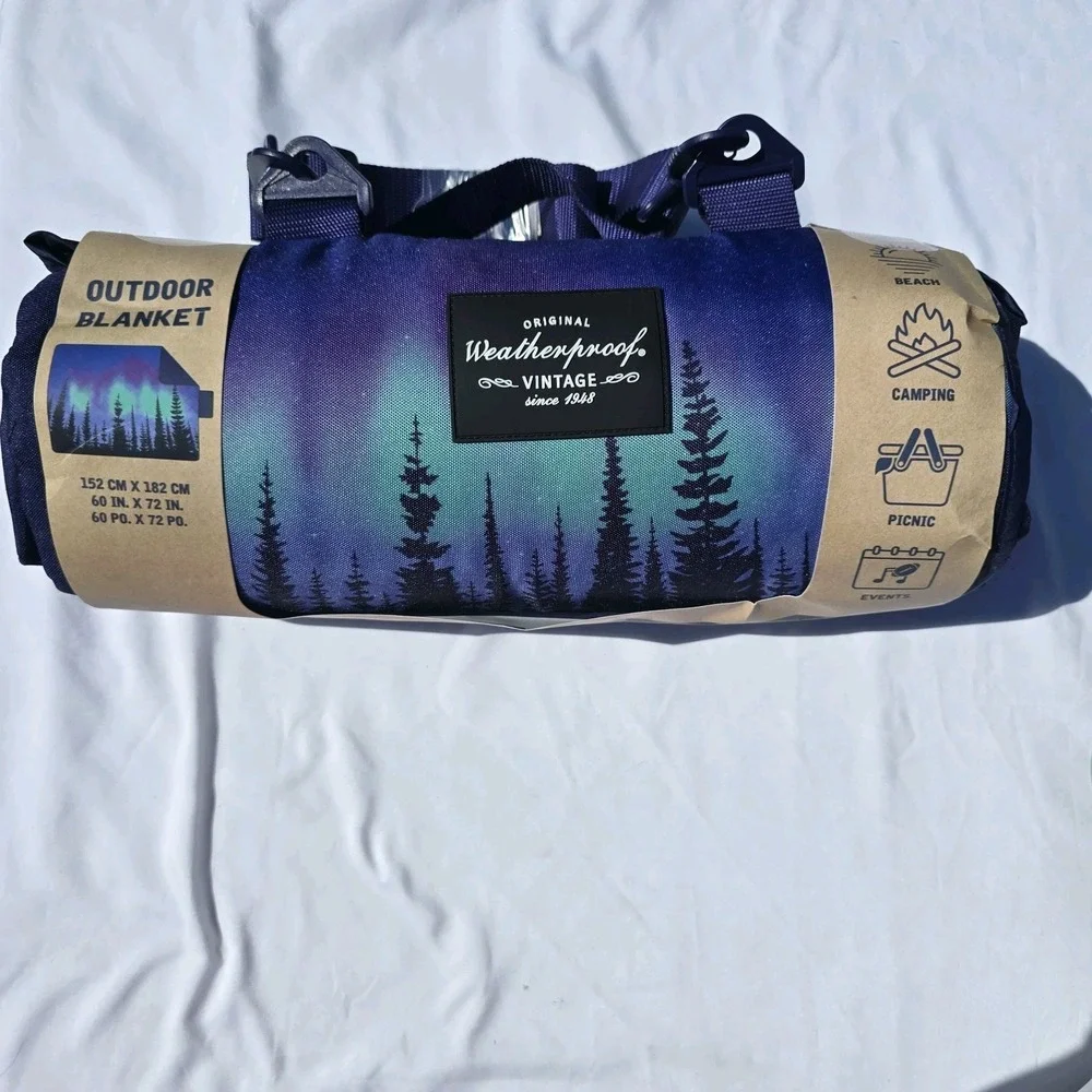 Weatherproof Vintage Outdoor Blanket 60 x 72